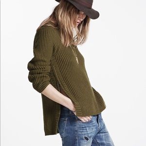 Madewell Tracklist Side-Zip Pullover Sweater
